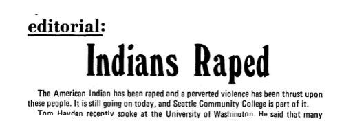 City Collegian - "Indians raped"